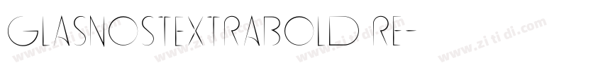 GlasnostExtrabold Re字体转换
